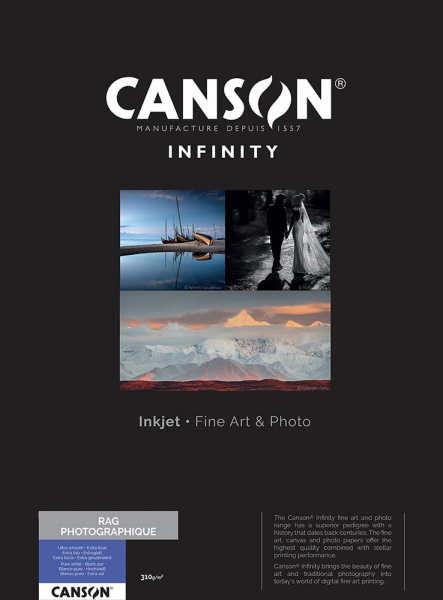 Canson Rag Photographique Inkjet Paper - 310gsm 8.5x11/25 Sheets