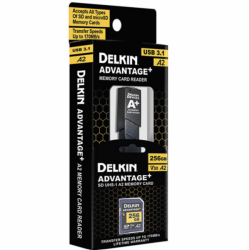 product Delkin 256GB SDXC Advantage Plus Card With Reader
