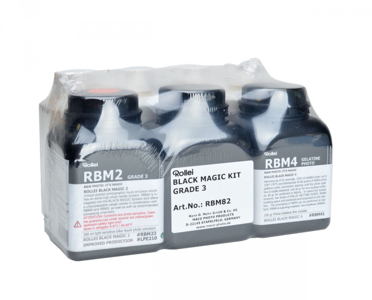 Rollei Black Magic High Contrast Liquid Photo Emulsion Kit
