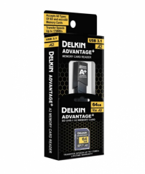 product Delkin 64GB SDXC Advantage Plus Card With Reader