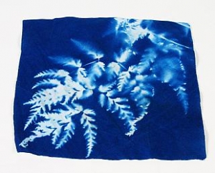 Blue Sunprints Cyanotype Sensitized 100% White Cotton 8x8 inch Fabric Squares - 25 pack