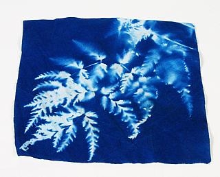 Blue Sunprints Cyanotype Sensitized 100% White Cotton 6x6 inch Fabric Squares - 25 pack