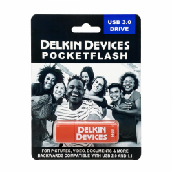 product Delkin USB 3.0 Flash Drive 64GB PocketFlash 