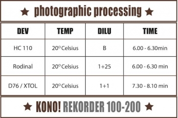 KONO! REKORDER ISO 200 35mm x 24 