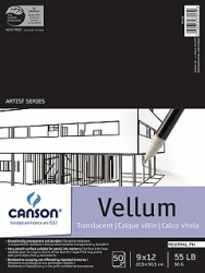 Canson Vidalon Vellum Pad <br>- 9x12/50 sheets
