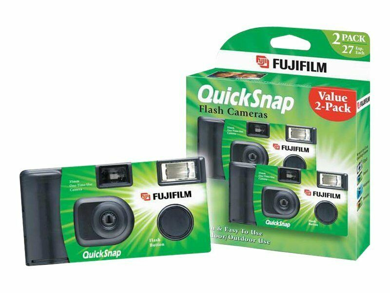  Fujifilm QuickSnap Flash 400 One-Time-Use Camera : Camera  Cases : Electronics