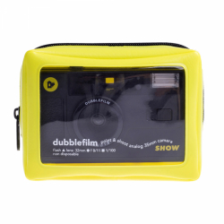 Dubblefilm SHOW 35mm Reusable Camera with Flash - Black 