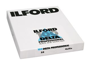 product Ilford Delta Pro 100 ISO 4x5/25 sheets