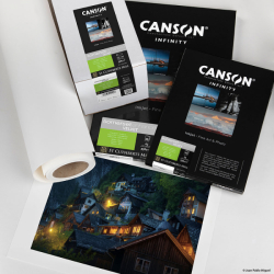 product Canson Somerset Enhanced Velvet White 255gsm 24 in. x 10 ft. - Inkjet Paper