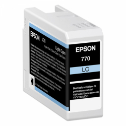 product Epson 770 UltraChrome PRO10 Light Cyan Ink Cartridge for P700 - 25ml
