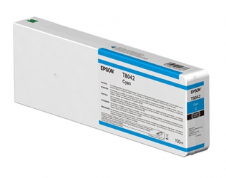 product Epson UltraChrome HD Cyan Ink Cartridge (T804200) for P Series Printers  - 700ml