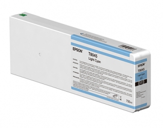 product Epson UltraChrome HD Light Cyan Ink Cartridge (T804500) for P Series Printers - 700ml