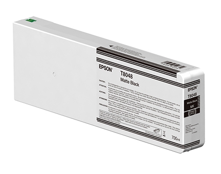 Epson UltraChrome HD Matte Black Ink Cartridge (T804800) for P Series Printers - 700ml