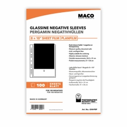 MACO Glassine Negative Sleeve Pages for 8x10 - 100 pack 