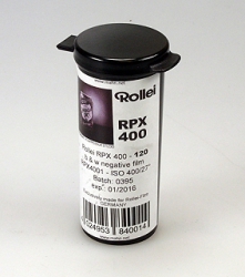 Rollei RPX 400 120 size Single Roll Unboxed