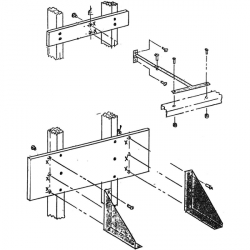 product Beseler Wall Mount Bracket for 45M Enlargers