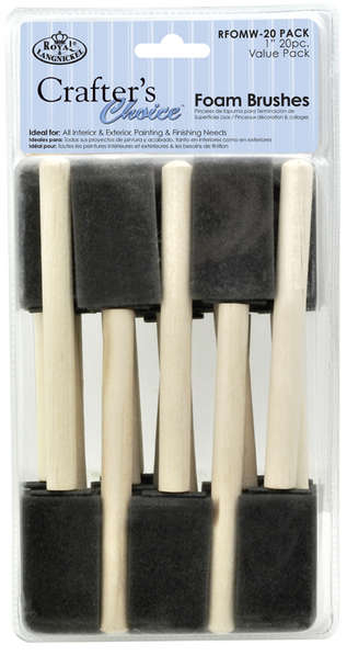 Crafter's Choice Foam Brush 1 - 20 Pack