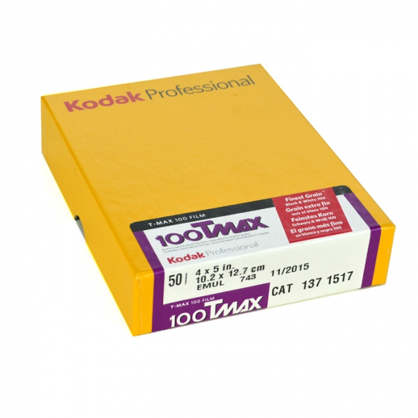 Kodak TMAX 100 ISO 4x5/50 sheets TMX