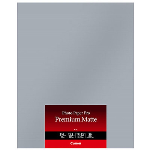 Canon PM-101 Photo Paper Pro Premium Matte Inkjet Paper - 17x22/25 Sheets