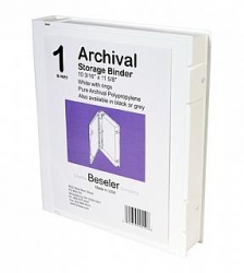 product Besfile Archival Storage Binder with Rings - White