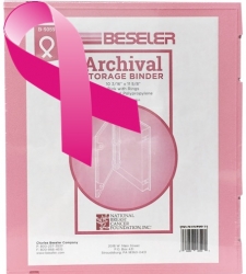 product Besfile Archival Storage Binder with Rings - Pink