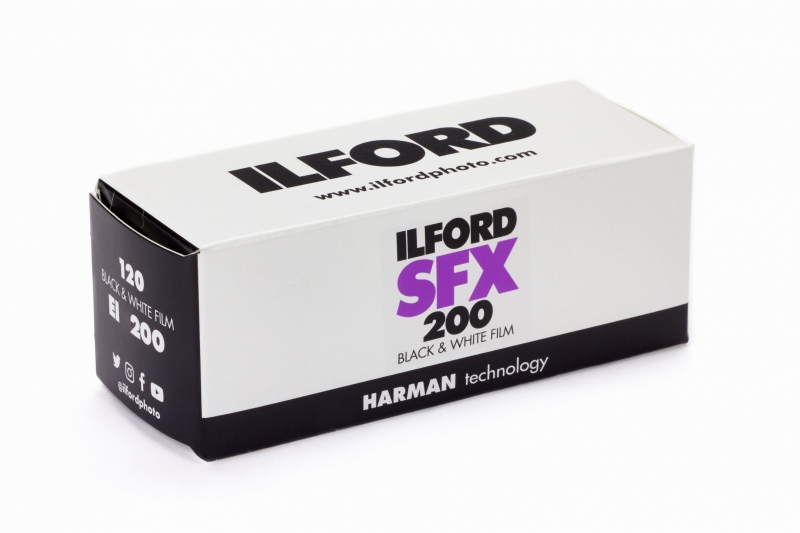 Ilford SFX 200 ISO 120 size