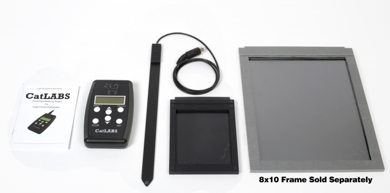 CatLABS Digital Focal Plane Spot Metering System
The 8x10 Frame is an optional item and not included in this kit. The 8x10 frame is sold separately