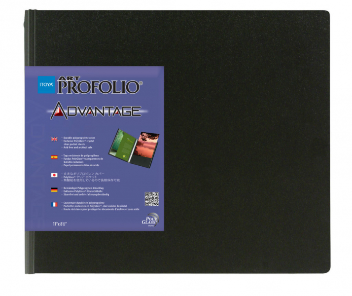 Itoya Profolio Professional Presentation Book 8.5 x 11 Black