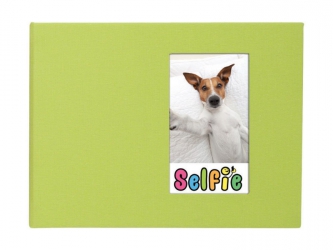 Skutr Selfie Photo Album for Instax Mini Photos - Large (Lime Green)