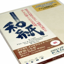 product Awagami Murakumo Kozo Select White Inkjet Paper - 42gsm A4/20 Sheets