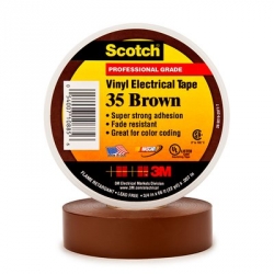 product 3M Scotch® Vinyl Electrical Tape 35 - 3/4 in. x 66 ft. - Brown