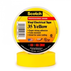 3M Scotch® Vinyl Electrical Tape 35 - 3/4 in. x 66 ft. - Yellow