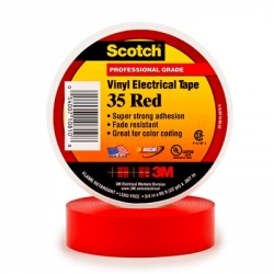 product 3M Scotch® Vinyl Electrical Tape 35 - 3/4 in. x 66 ft. - Red
