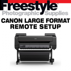 Freestyle Basic Remote Setup for Canon Large Format Printer w/Paper