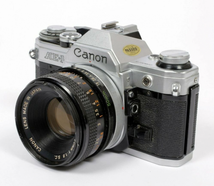 Canon AE-1 35mm Film Camera with 50mm Lens