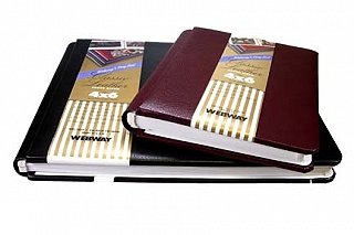 Webway Classic Leather Portrait Album for 8x10 Prints - Cranberry