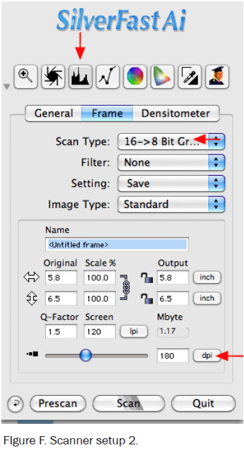 Figure F, Scanner Setup #2